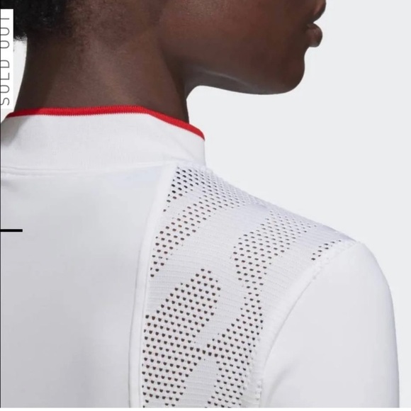 adidas by Stella McCartney white tennis top size small - Picture 7 of 10